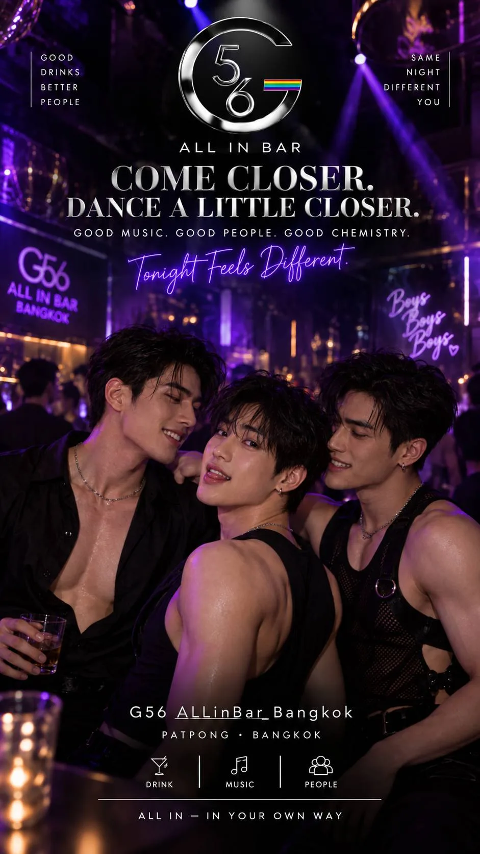 G56 All in Bar Patpong campaign poster 1