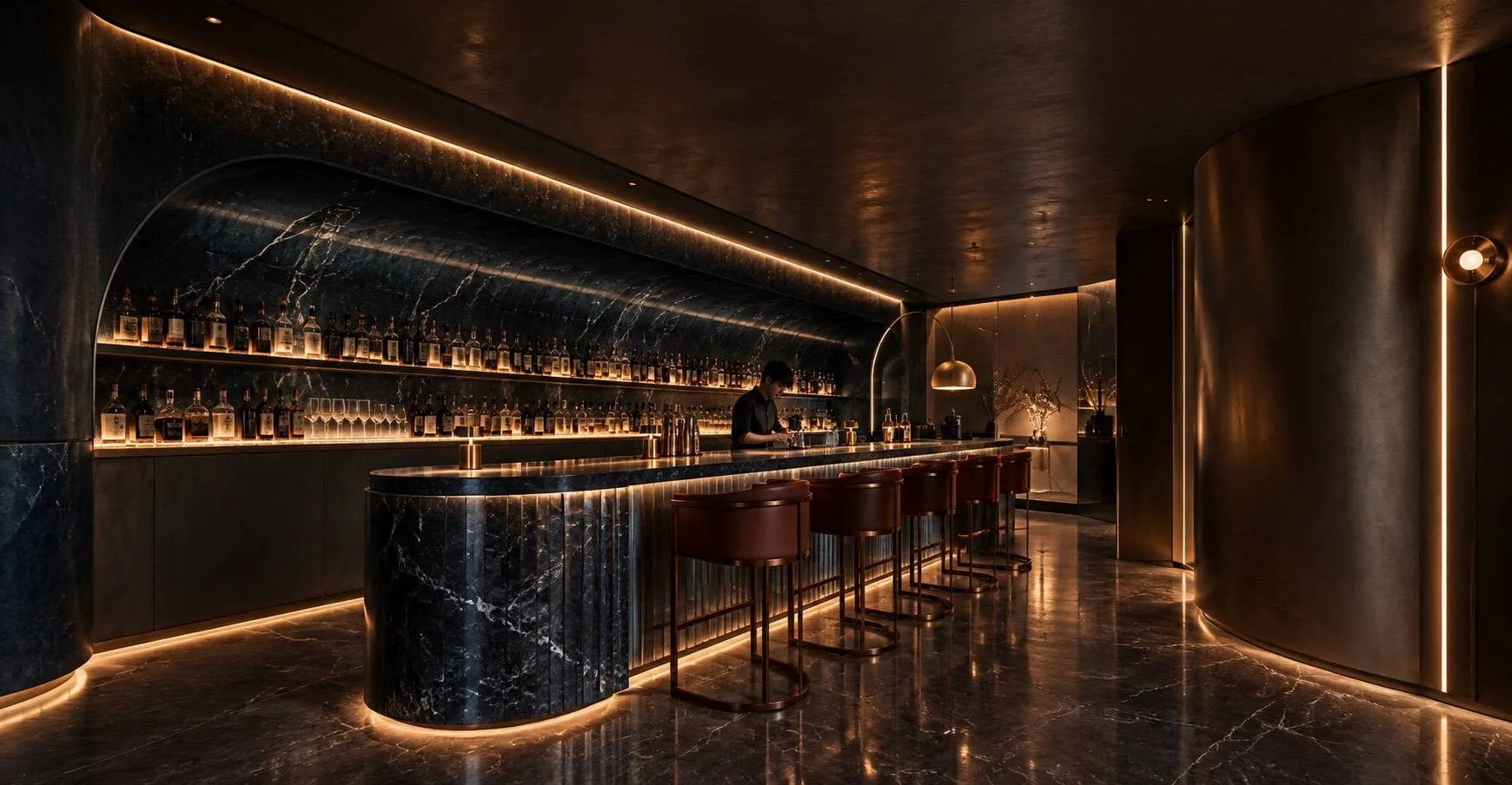 G56 All in Bar Patpong floor — seating design render